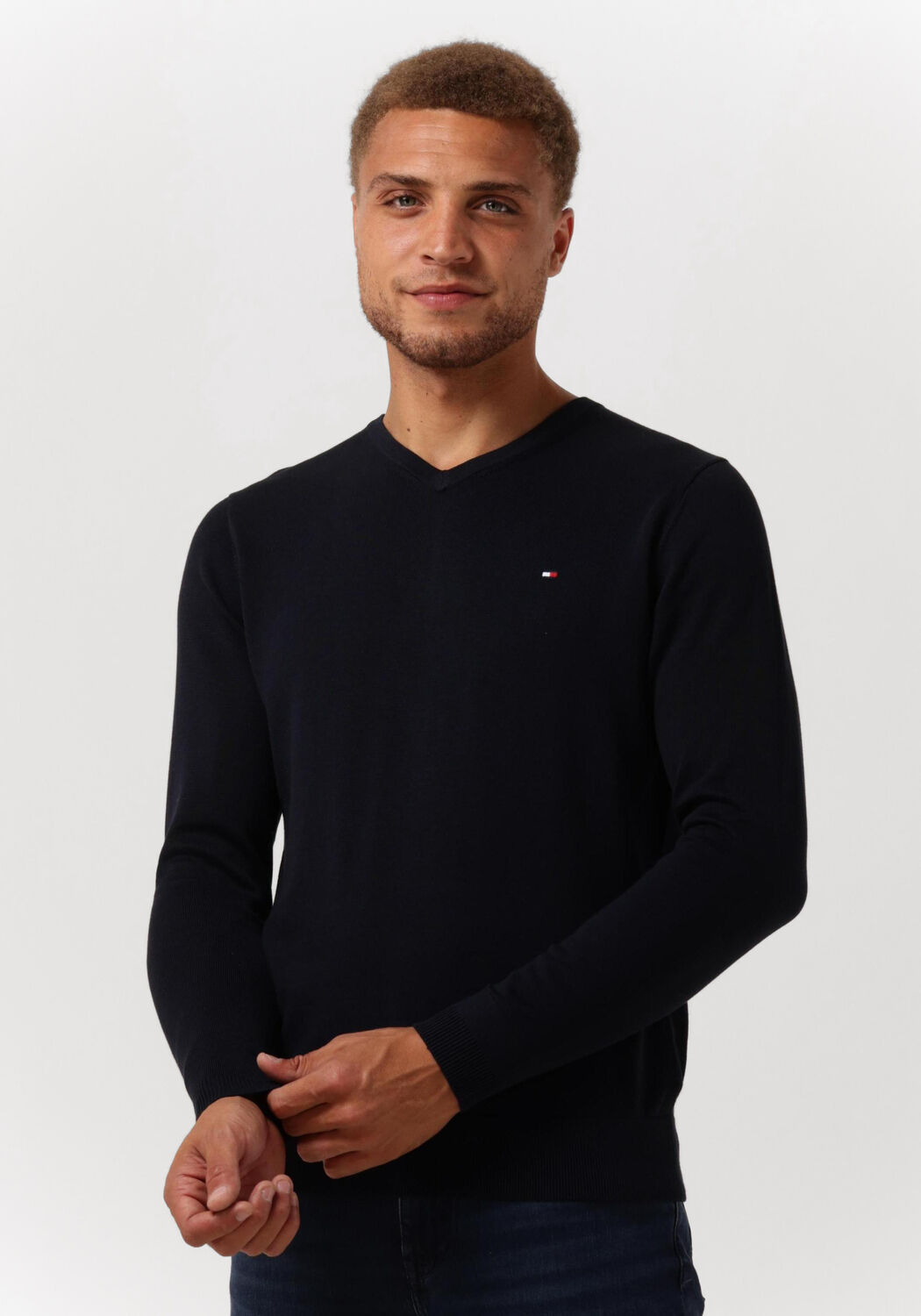 Blauwe tommy sales hilfiger trui
