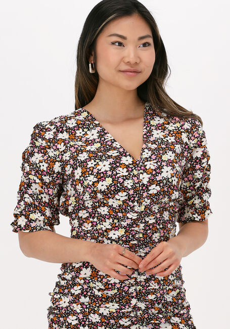 Lichtroze COLOURFUL REBEL Mini jurk PEYTON MIMIFLOWER SMOCH DRESS - large
