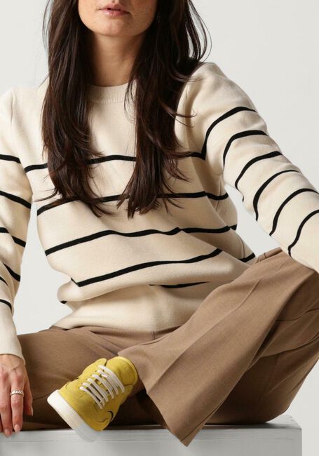 Beige SELECTED FEMME Trui SLFLIVA LS KNIT O-NECK - large