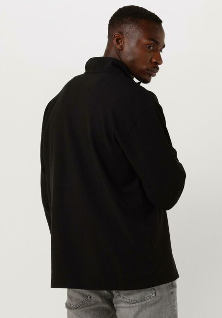 Zwarte CALVIN KLEIN Sweater INSTIT HALF ZIP OTTOMAN TEE - large