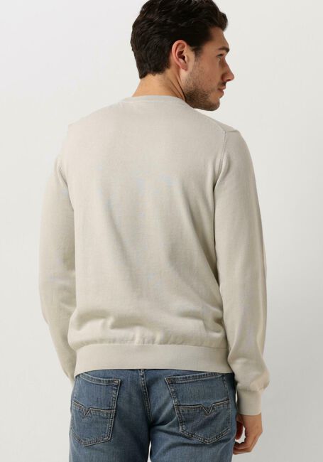 Lichtgrijze PS PAUL SMITH Trui MENS SWEATER CREW NECK ZEB BAD - large