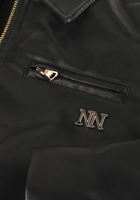 Zwarte NIK & NIK Leren jas STUD JACKET - large