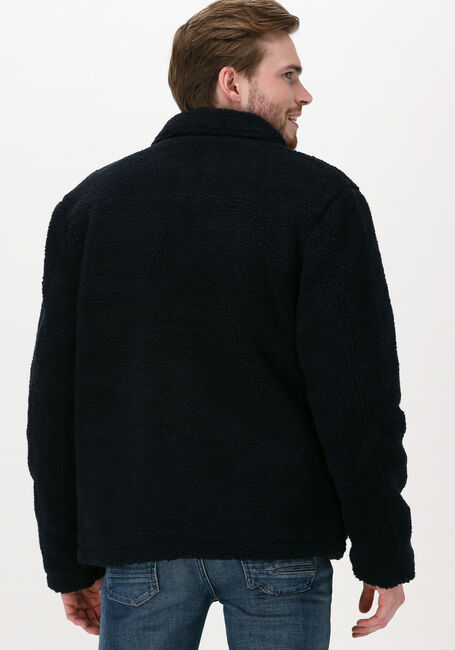 Blauwe LYLE & SCOTT Jack COLLARED PILE JACKET - large