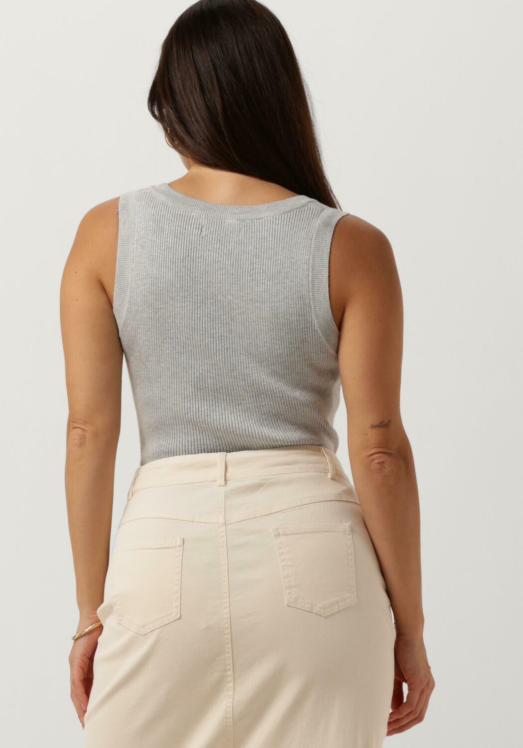 YDENCE Dames Tops & T-shirts Knitted Top Keely Grijs