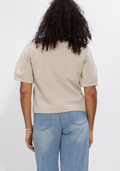 Beige OBJECT Trui OBJLISA S/S RE TOP - large