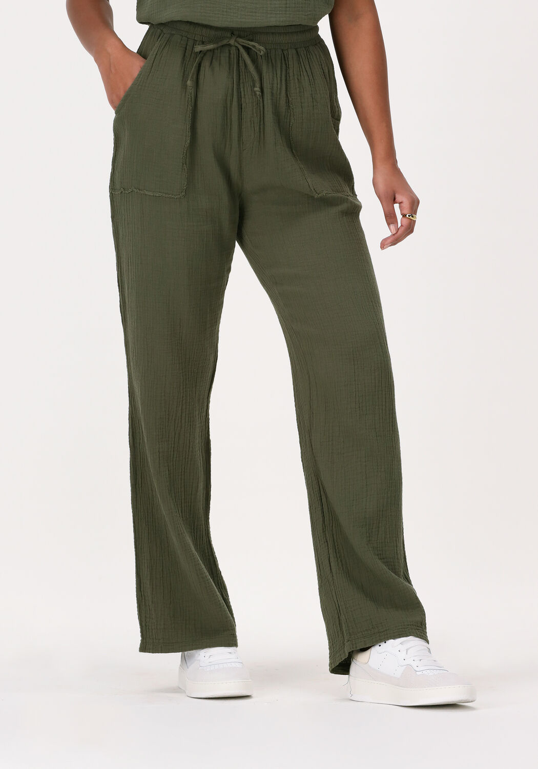 Groene PENN \u0026 INK Wijde broek S22T776LTD | Omoda