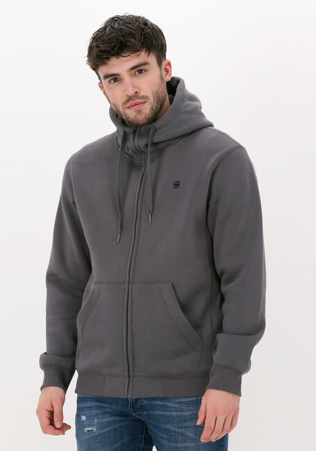 Grijze G-STAR RAW Vest PREMIUM CORE HDD ZIP SW L/S - large