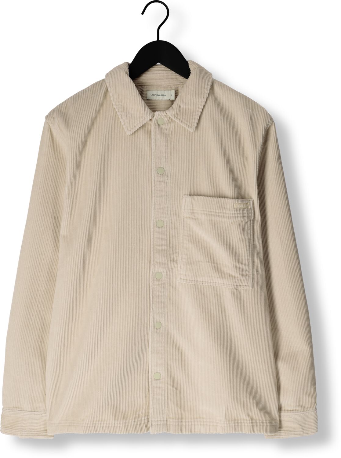 CALVIN KLEIN Heren Overshirts Corduroy Overshirt Beige