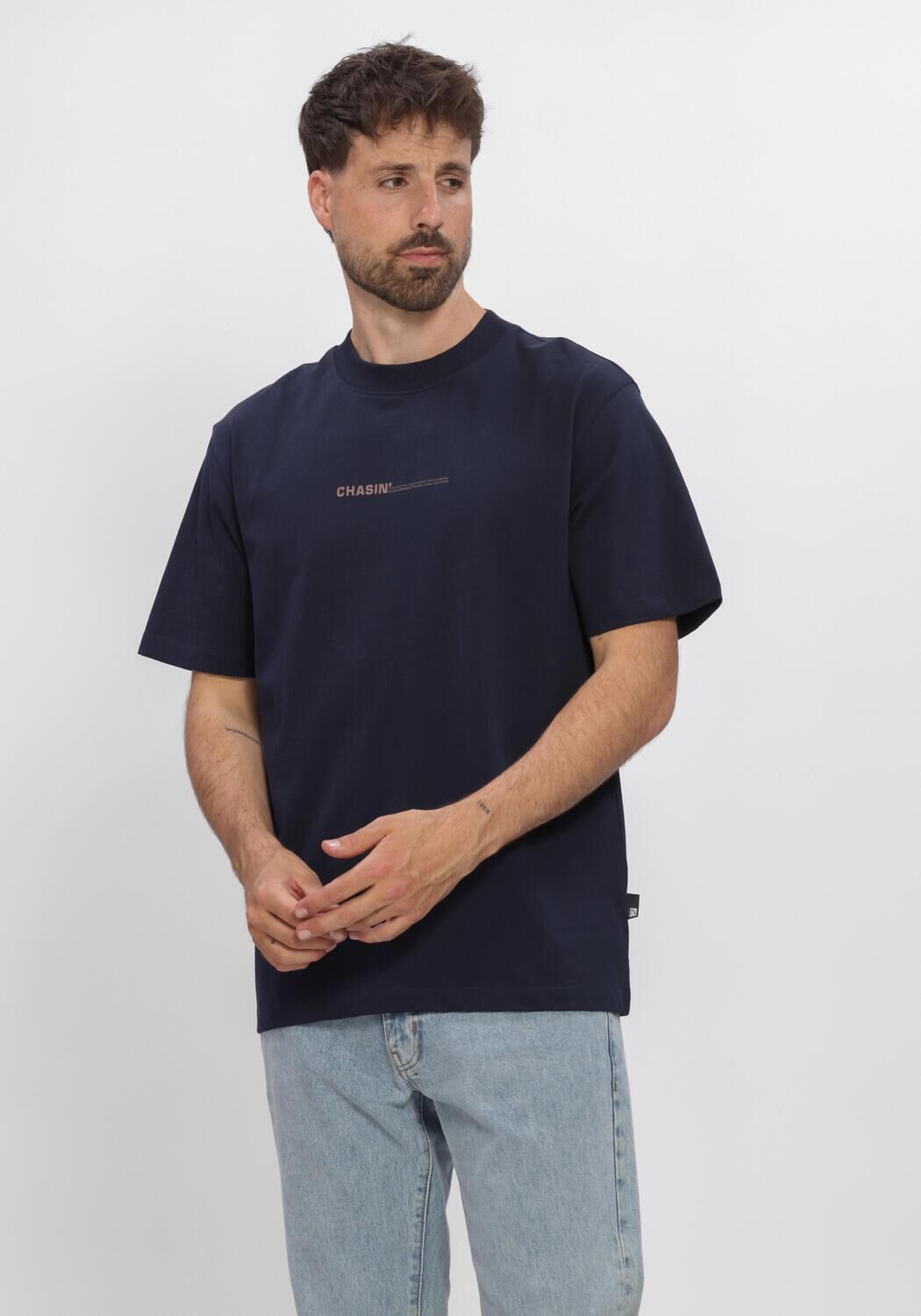 Donkerblauwe CHASIN T-shirt RECO - large