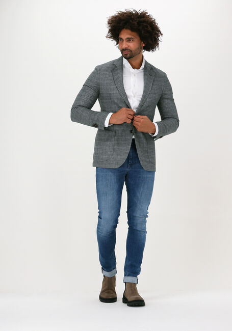 Donkergrijze PROFUOMO Colbert JACKET WOVEN FAU - large
