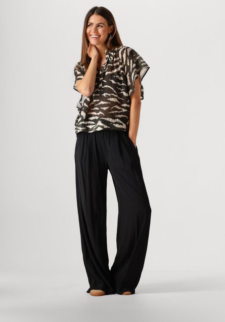 Zwarte BY-BAR Blouses VINA ZEBRA BLOUSE - large