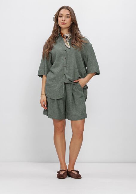 Groene MSCH COPENHAGEN Broeken MSCHVIANA GINIA HW SHORTS - large