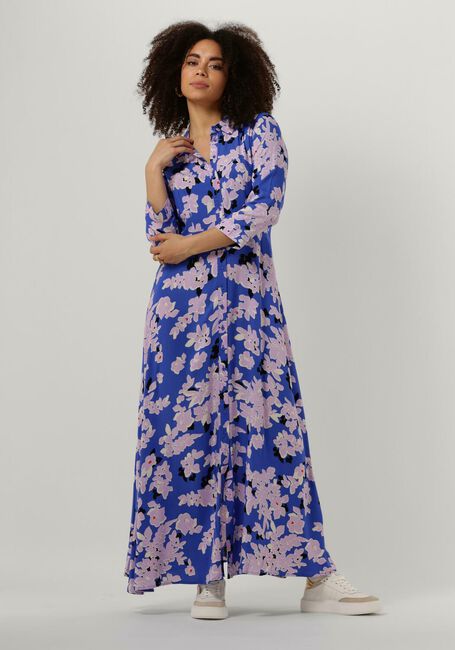 beproeving overhemd genoeg Blauwe Y.A.S. Maxi jurk YASSAVANNA LONG SHIRT DRESS | Omoda