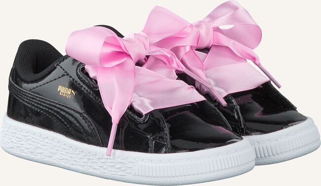 Zwarte PUMA Lage sneakers BASKET HEART PATENT KIDS Zwarte PUMA Lage sneakers BASKET HEART PATENT KIDS - large