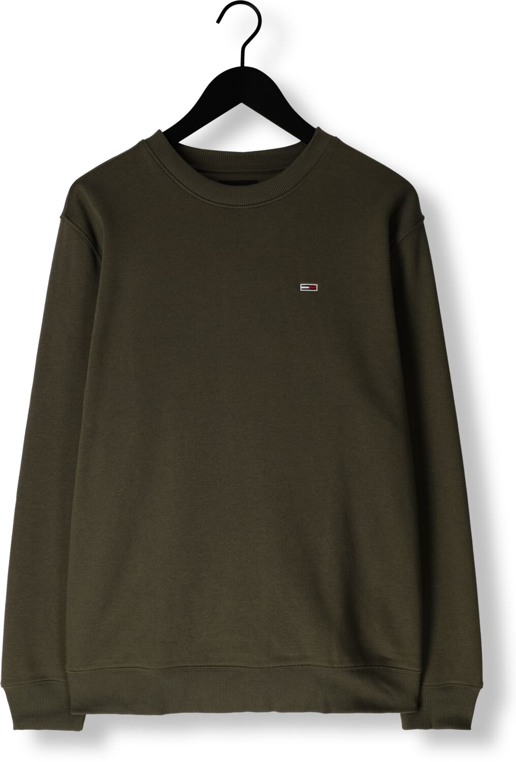 TOMMY JEANS Heren Truien & Vesten Tjm Reg S Flag Crew Donkergroen