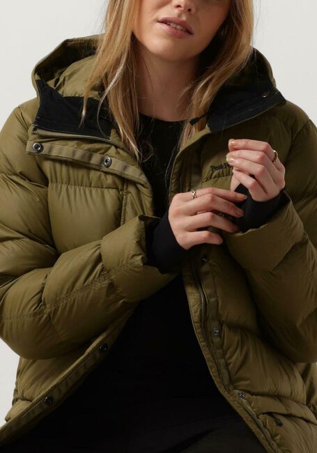 Groene PEAK PERFORMANCE Gewatteerde jas W FROST DOWN COAT - large