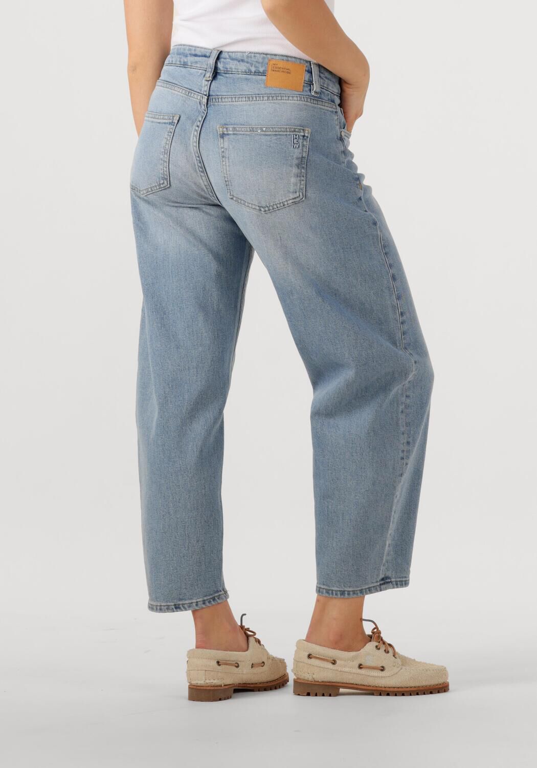 MY ESSENTIAL WARDROBE Dames Jeans Balloomw 139 High Tappered Blauw