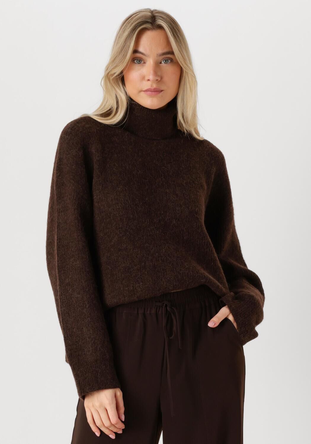 GESTUZ Dames Truien & Vesten Alphagz Rollneck Bruin
