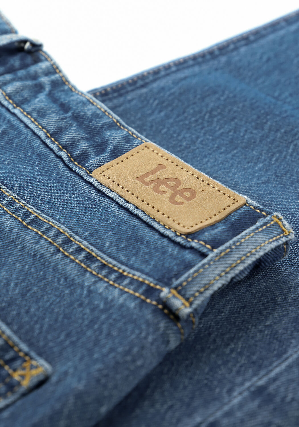 Lichtblauwe LEE Straight leg jeans CAROL (REGULAR STRAIGHT CROPPE - large