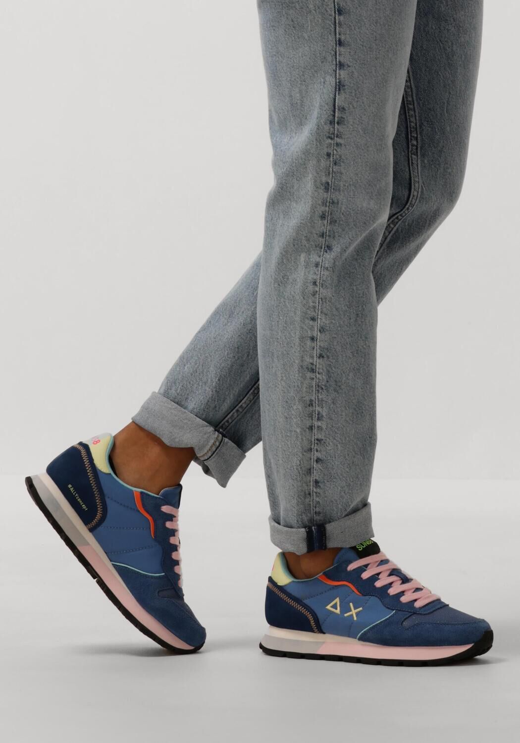 Blauwe SUN68 Lage sneakers ALLY COLOR EXPLOSION - large
