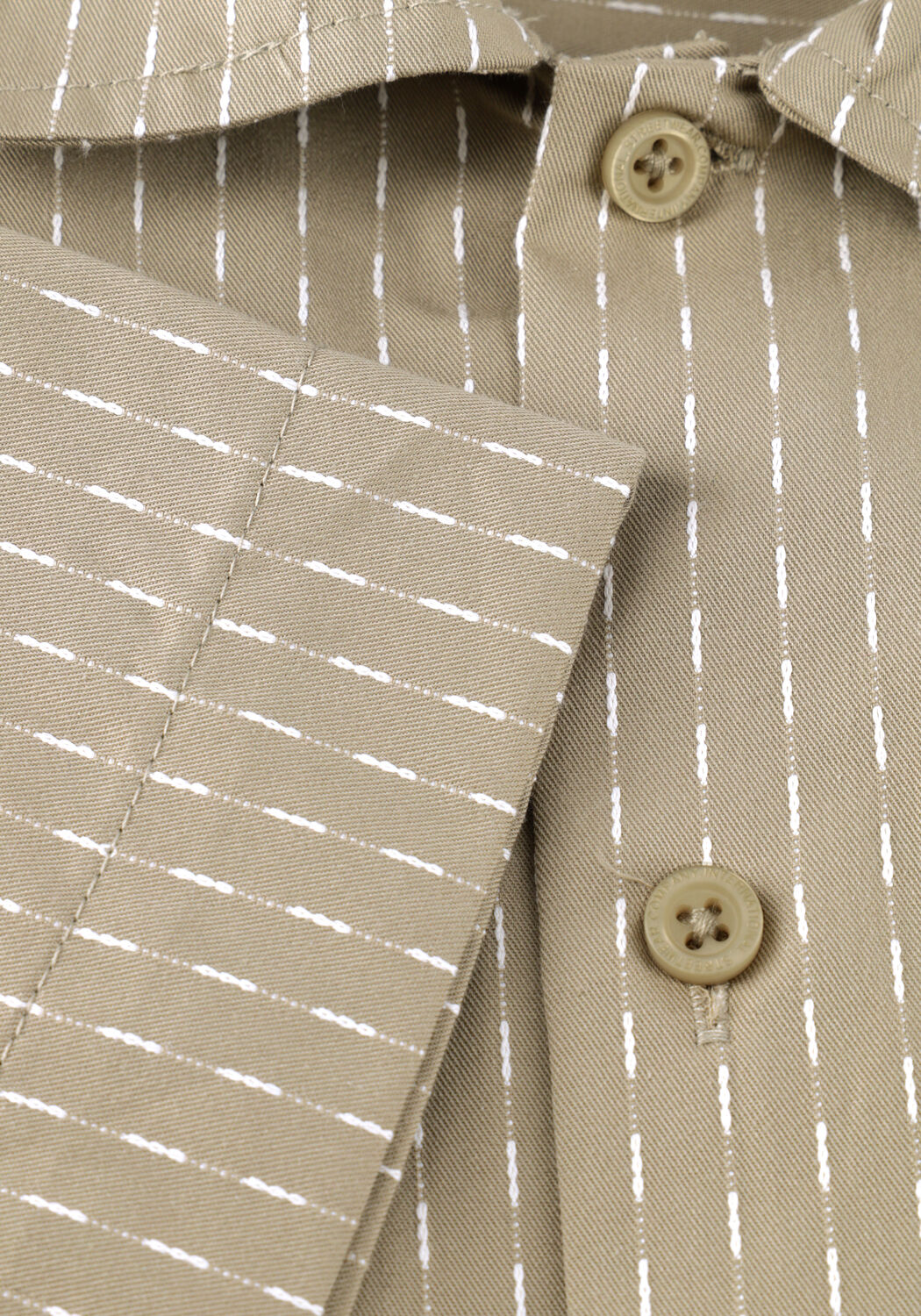 Khaki WOODBIRD Casual overhemd WBWANG SHIKO SHIRT - large