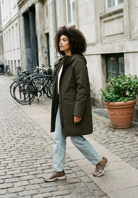 Khaki ELVINE Parka's AVELYNE - large