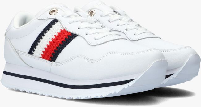 Witte TOMMY HILFIGER Lage sneakers CORPORATE LIFESTYLE - large