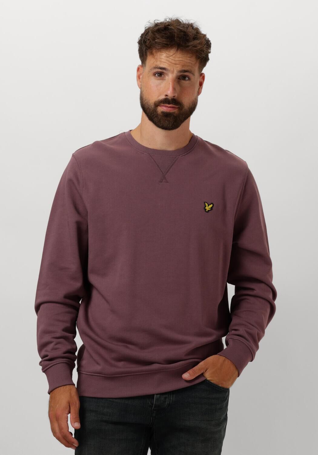 LYLE & SCOTT Heren Truien & Vesten Crew Neck Paars