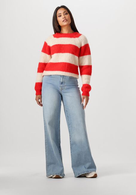 Rode BY-BAR Trui SIAN STRIPE PULLOVER - large