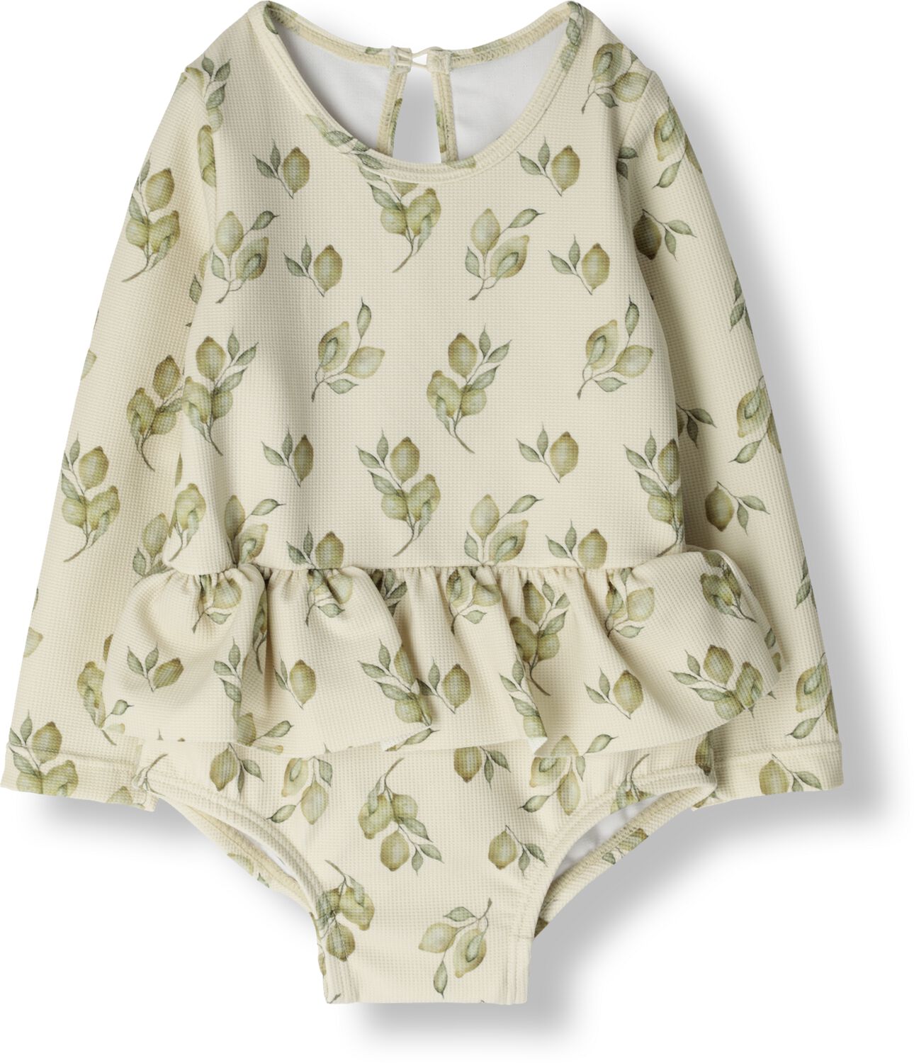LIL' ATELIER Baby Zwemkleding Nbffloria Ls Swimsuit Lil Beige