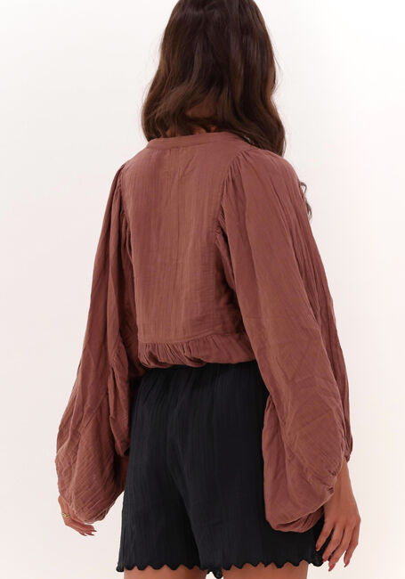 Bruine SISSEL EDELBO Blouses DICTE ORGANIC COTTON TOP - large