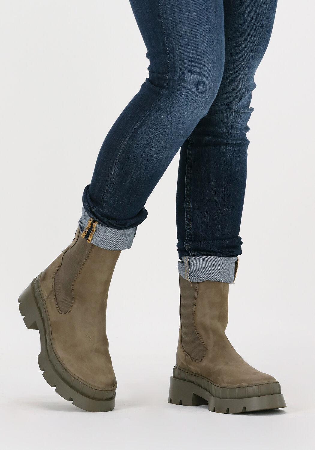 Grijze OMODA Chelsea boots LPNORA-02 - large