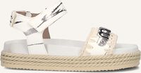 Witte MOU Platte sandalen ROPE SANDAL BLACK WITH STRAP - medium