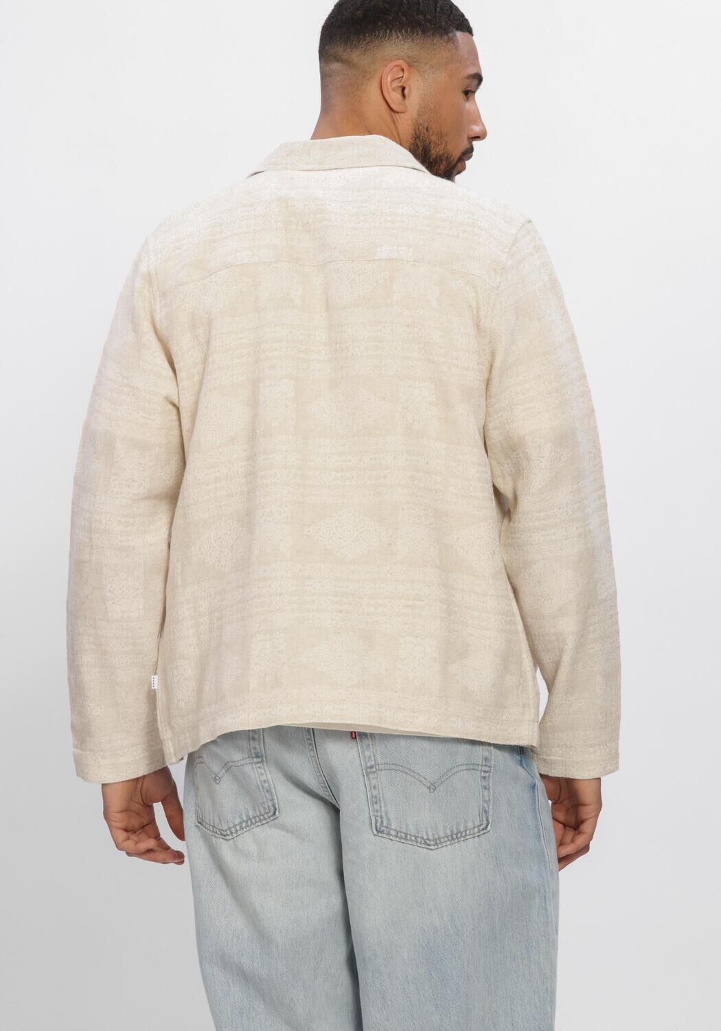 Beige JC RAGS Overshirts OVERSHIRT BENJI JACQUARD - large