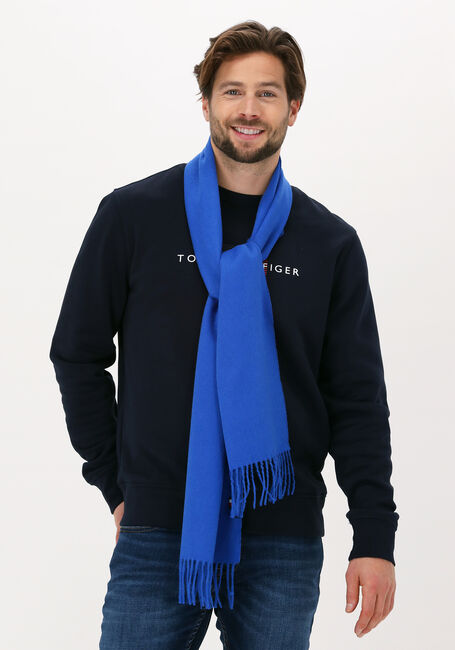 Blauwe TOMMY HILFIGER Sjaal UPTOWN WOOL SCARF - large