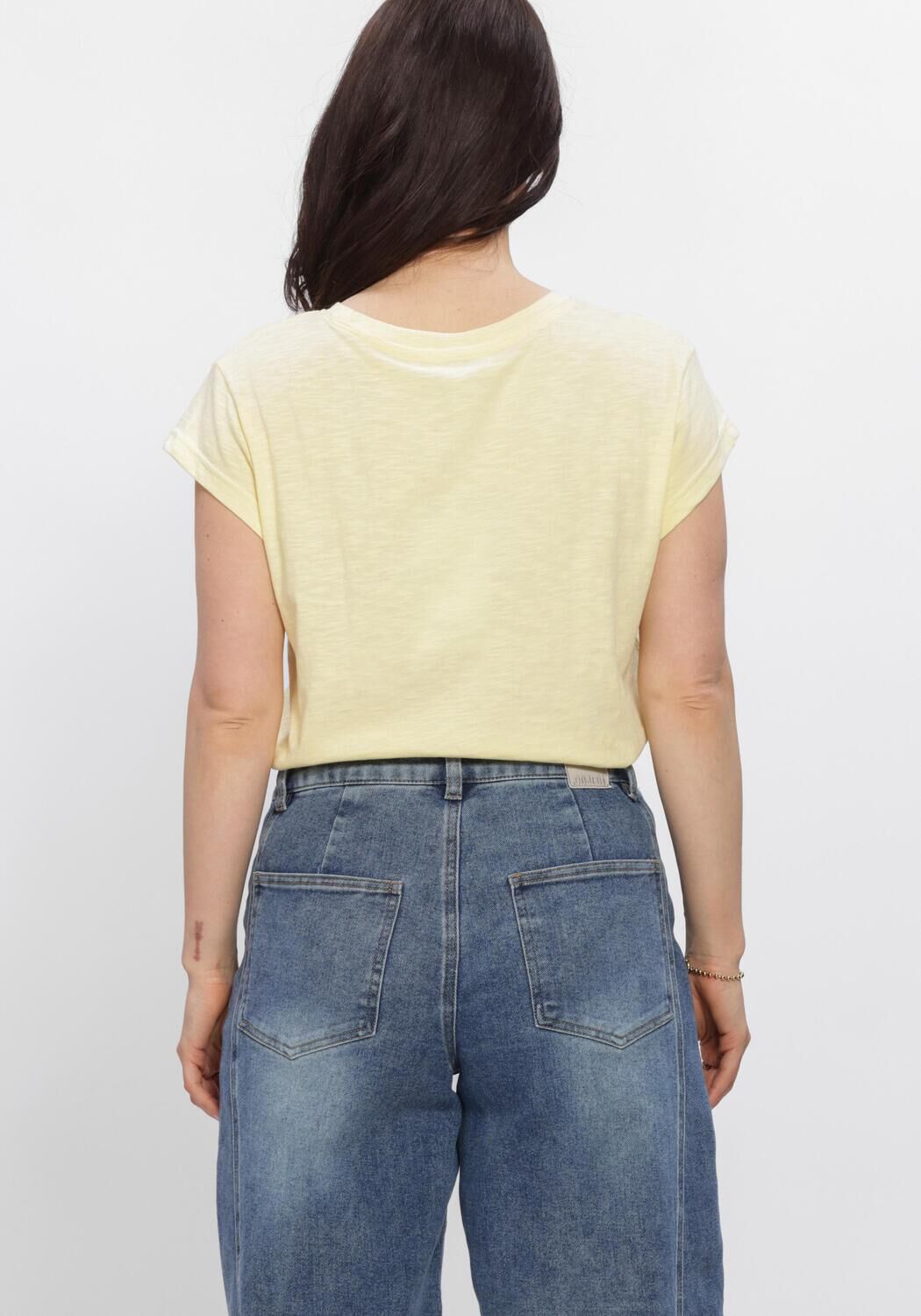 Gele MINUS T-shirt MSLETI TEE - large