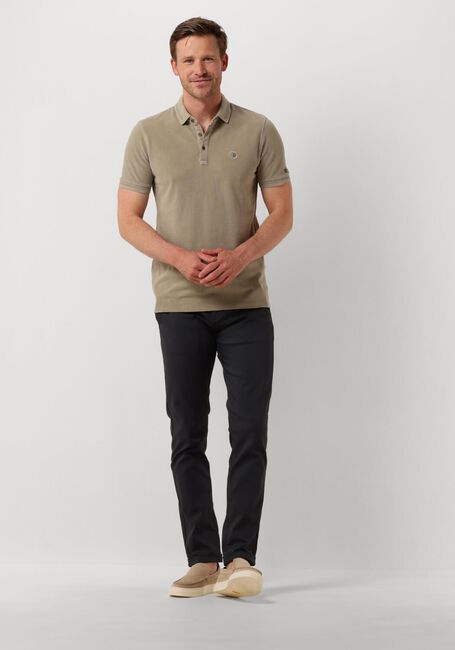 Beige CAST IRON Polo SHORT SLEEVE POLO PIQUE GARMENT DYED - large