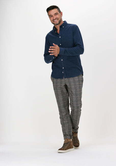 Blauwe ANERKJENDT Casual overhemd AKKNORAD MELANGE SHIRT - large