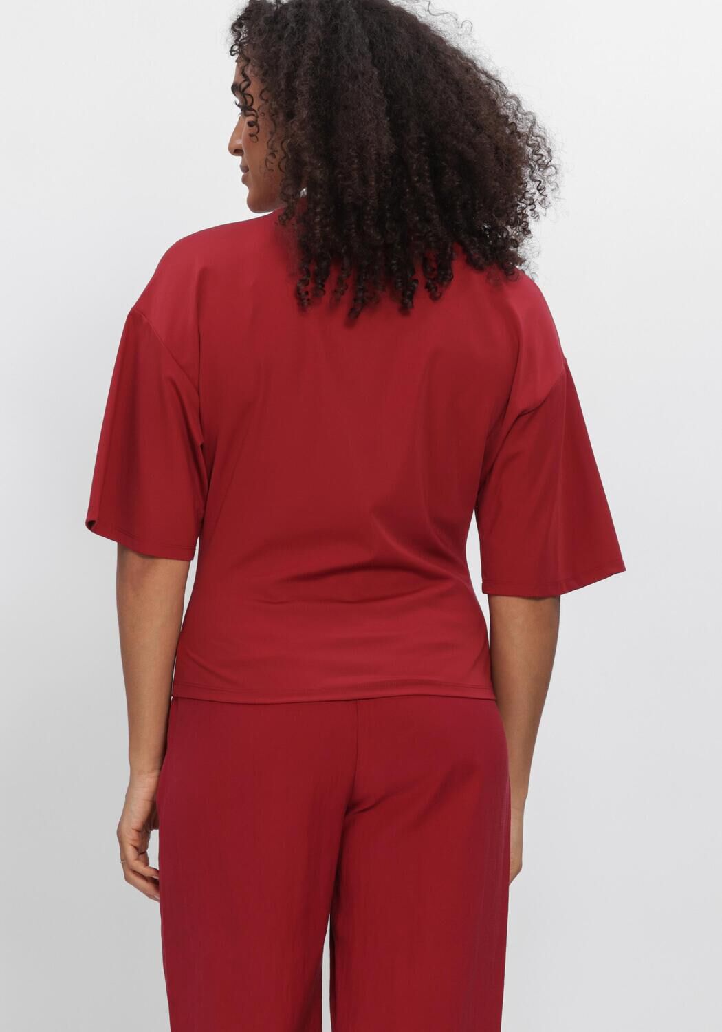 Bordeaux MSCH COPENHAGEN Top MSCHBREANNE NORIEL TEE - large
