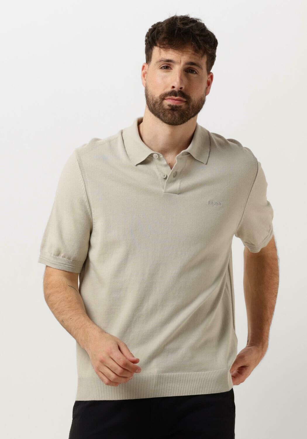 Hugo Boss Klassieke Polo & T-shirts Asac_P Beige Heren