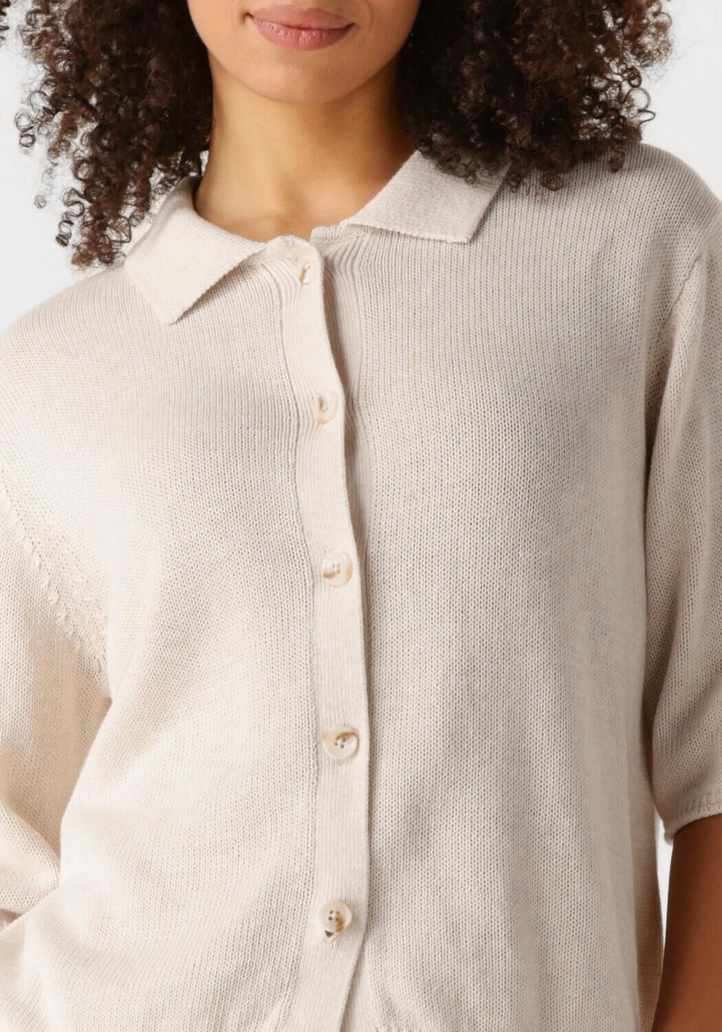 KNIT-TED Dames Truien & Vesten Yoshi Ecru