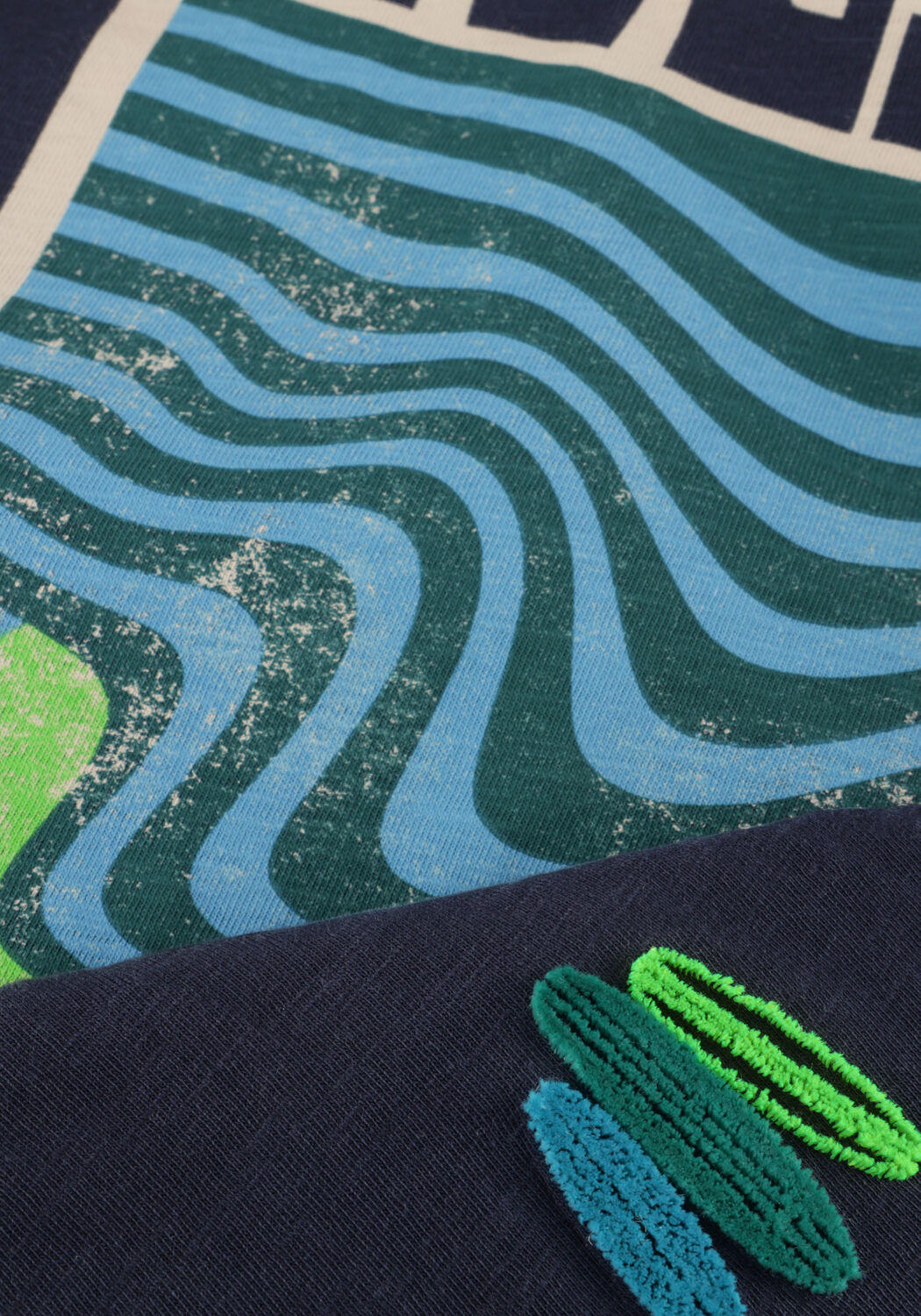 Blauwe TUMBLE 'N DRY T-shirt OCEAN BAY - large