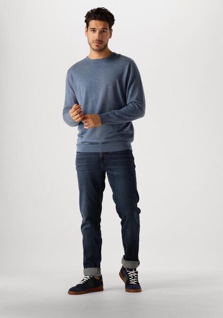 Lichtblauwe PROFUOMO Trui PULLOVER CREWNECK - large