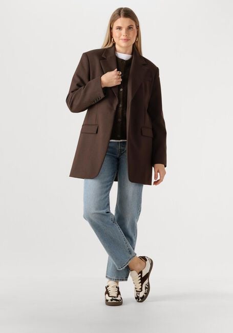 Bruine SELECTED WOMEN Vest SLFLULU NEW LS KNIT CARDIGAN - large