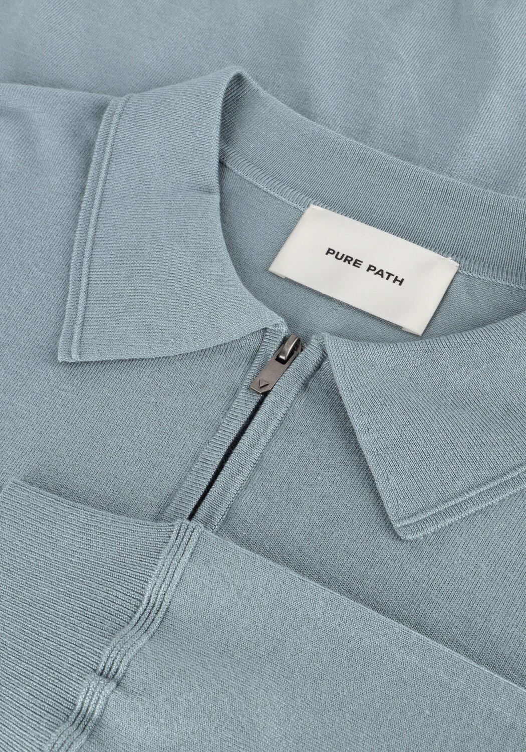 Blauwe PURE PATH Polo REGULAR FIT KNITWEAR POLO806 - large