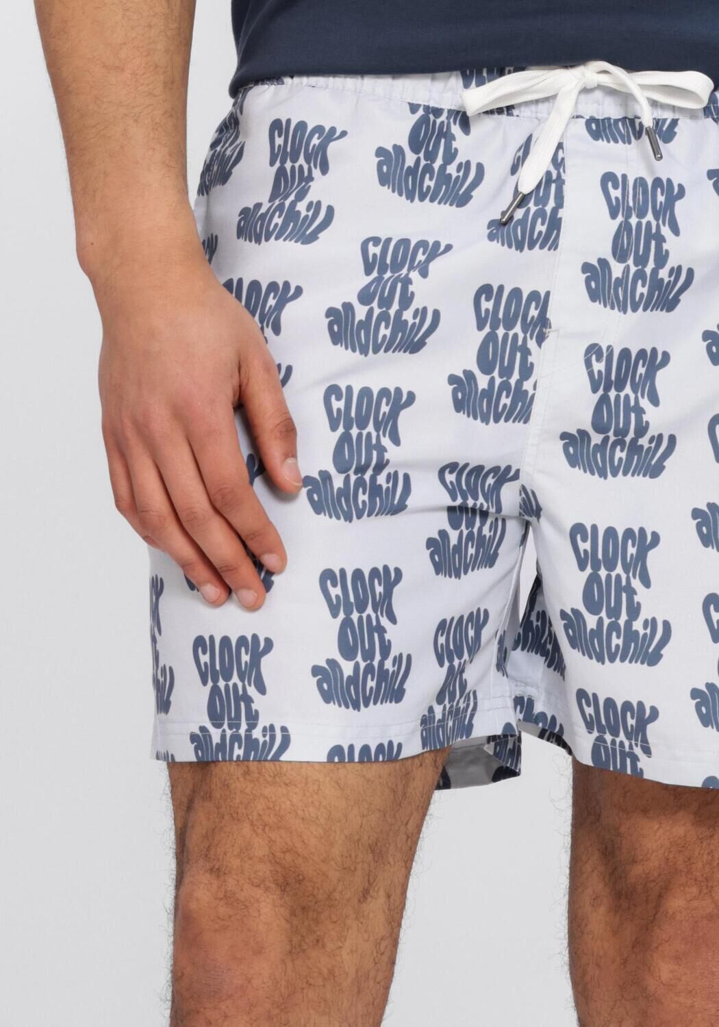 Blauwe RESTER&Ouml;DS Zwembroeken WILLY SWIM SHORTS - large