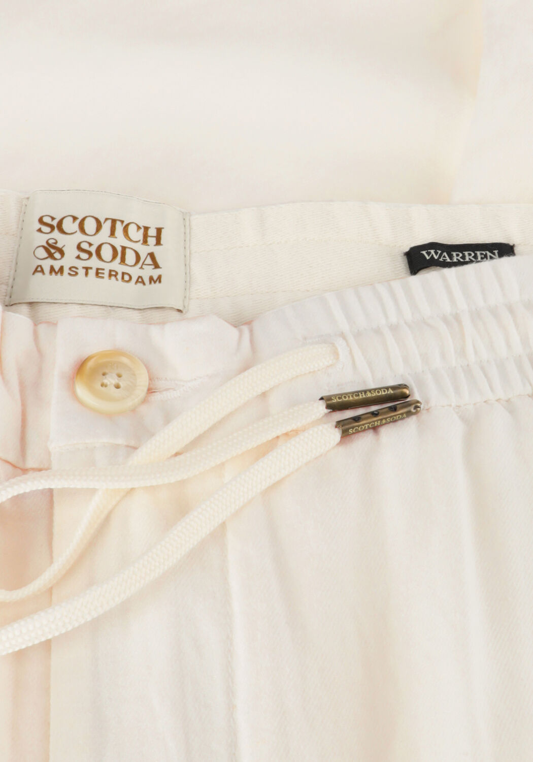 Witte SCOTCH & SODA Pantalon WARREN - STRAIGHT FIT TWILL JOGGER - large