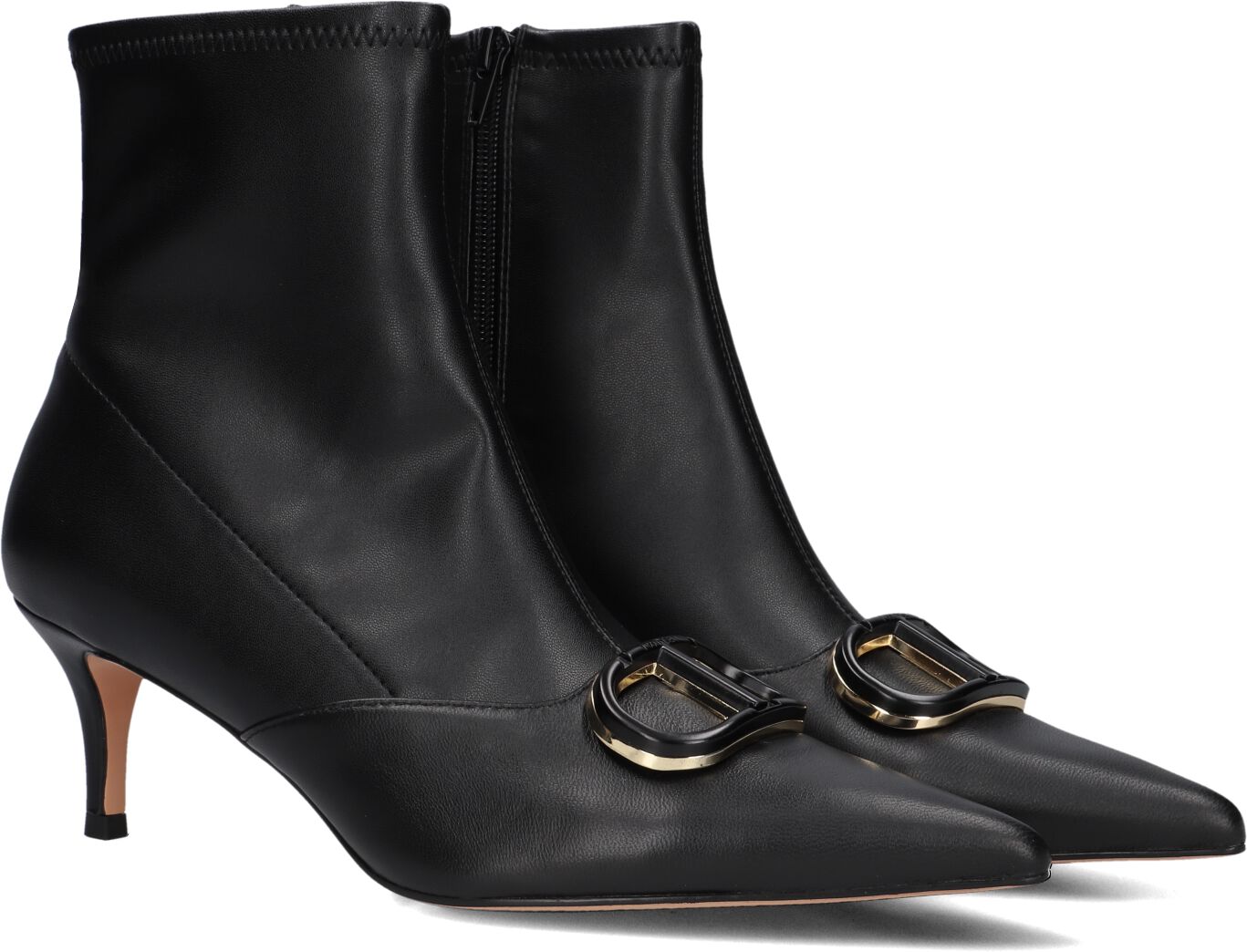 TWINSET MILANO Enkellaarsjes Dames 252tcp034 Maat: 38 Materiaal: Leer Kleur: Zwart