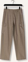Camel ALIX THE LABEL Cargobroeken LADIES WOVEN CHECK CARGO PANTS Camel ALIX THE LABEL Cargobroeken LADIES WOVEN CHECK CARGO PANTS - medium