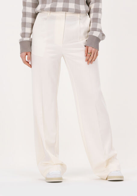 Ecru NA-KD Wijde broek PRESSED SUIT PANTS - large